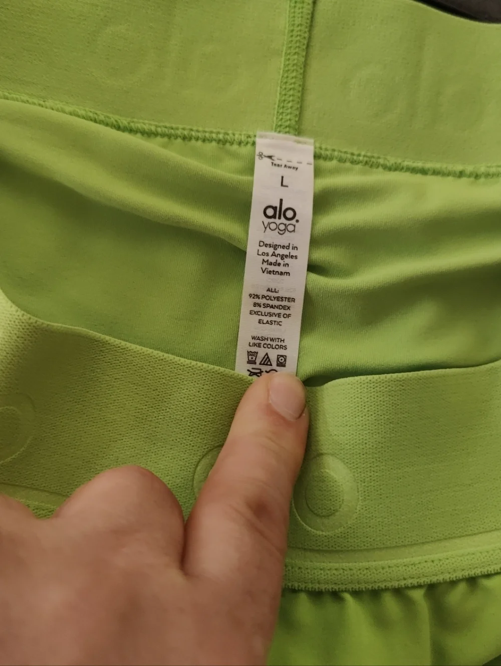 ALO Aces Tennis Skirt in Green Apple